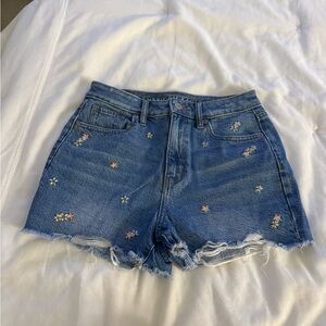 American eagle floral embroidered shorts